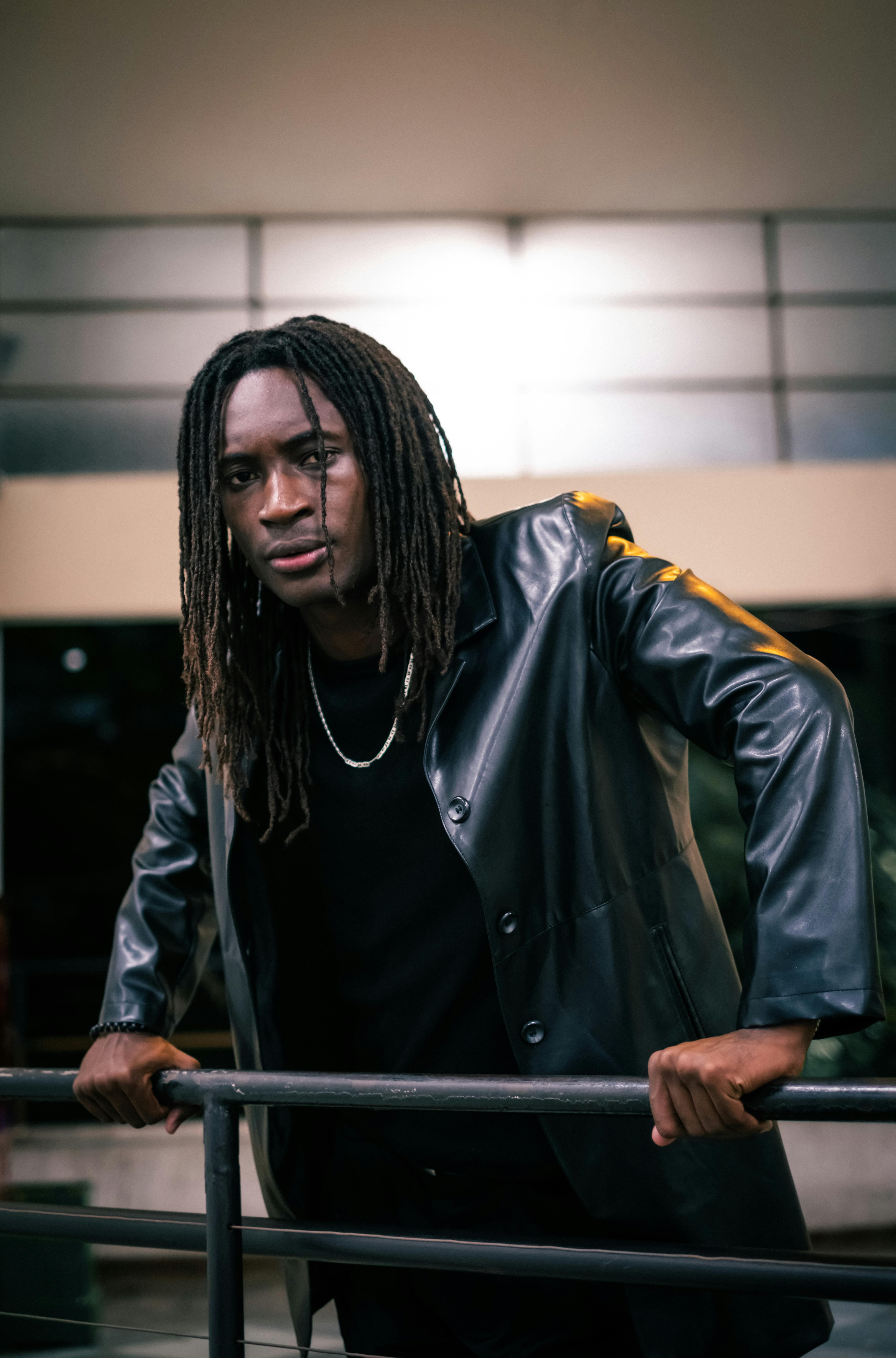 Natural hair model portrait